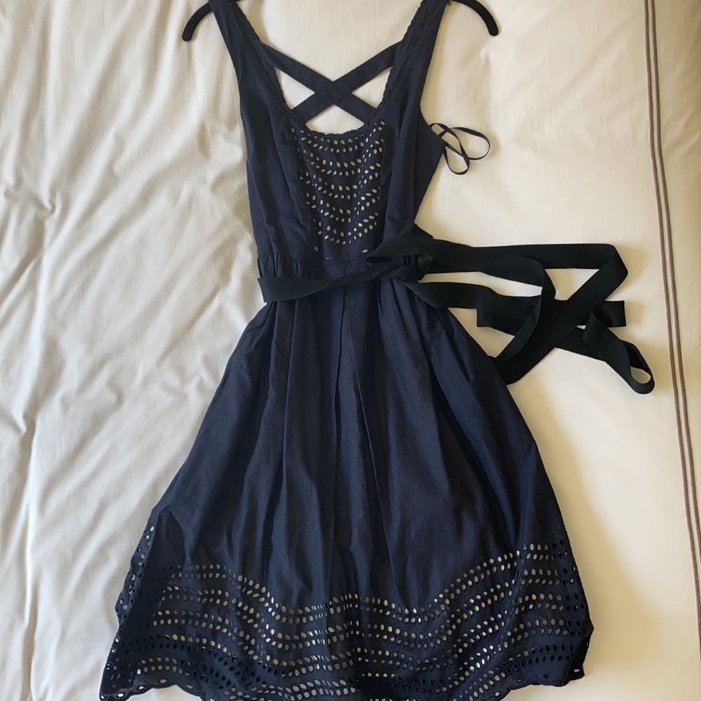 Anthropologie Navy Chic Dress